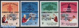Biafra 1969 Christmas 4v, Mint NH, Religion - Various - Christmas - Pope - Maps - Weihnachten
