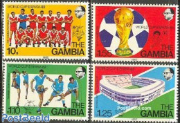 Gambia 1982 World Cup Football Spain 4v, Mint NH, Sport - Football - Sport (other And Mixed) - Gambie (...-1964)