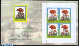 Latvia 2008 Mushrooms Booklet, Mint NH, Nature - Mushrooms - Champignons