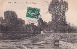 D16-79) MAUZE - DEUX SEVRES -  CANAL DU MIGNON - EN  1909 - Mauze Sur Le Mignon