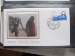 Belgique Belgie  Fdc  Soie  Fdc Z/s 2364 Oblitéré Gestempelt Bruxelles  1990 - 1981-1990