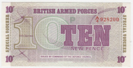 Great Britain BAF P M48 - 10 New Pence 1972 6th Series - UNC - Forze Armate Britanniche & Docuementi Speciali