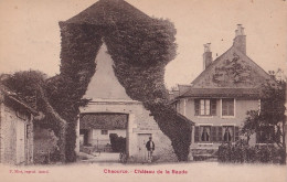 E1-10) CHAOURCE - LE CHATEAU DE LA BAUDE  - ANIMEE - HABITANT - EN  1922  - ( 2 SCANS ) - Chaource