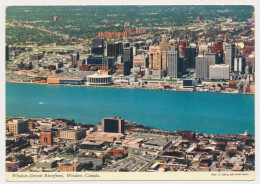 CANADA Windsor Detroit Riverfront JOHN HINDE Vintage Photo Postcard Post Card Carte - Toronto