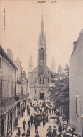 E3-47) FUMEL - EGLISE - ANIMATION  - HABITANTS - EN  1916  - ( 2 SCANS ) - Fumel