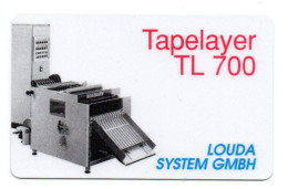 TL 700 - Machine Tapelayer Carte Allemagne Card (K 177) - Sonstige & Ohne Zuordnung