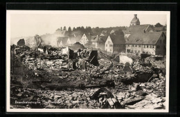 AK Oeschelbronn, Brandkatastrophe Am 10. September 1933  - Rampen