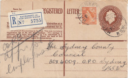Australia 1956: Registered Letter Haymarket To Sydney - Other & Unclassified