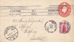 Australia 1913: Dunedin To Salzburg/Austria - Other & Unclassified