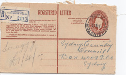 Australia 1950: Registered Letter Kensington To Sydney - Other & Unclassified