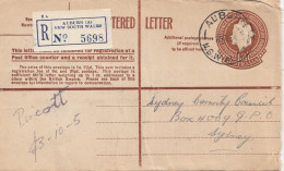 Australia 1959: Registered Letter Auburn To Sydney - Other & Unclassified