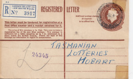 Australia 1954: Registered Letter Garden Island To Hobart - Tasmania - Autres & Non Classés