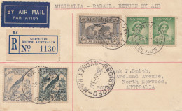 Australia 1938: Australia - Rabaul Return By Air - Norwood Registered - Other & Unclassified