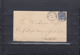 Togo Vorläufer 1896: Brief Klein-Popo über Grand-Popo, Wydah, Cotonou Nach Sagos - Togo