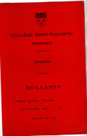 Collège Saint Augustin , Enghien  , Bulletin 1968 - 1969 - Diplômes & Bulletins Scolaires