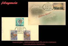 PIEZAS. RUSIA. ENTEROS POSTALES. MATASELLO ESPECIAL 1961. EXPOSICIÓN FILATÉLICA EN ODESSA - 1960-69