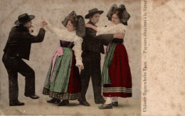 CPA Paysans Alsaciens à La Danse - Bailes