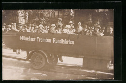 Foto-AK Bus Der Münchner Fremden-Rundfahrten  - Busse & Reisebusse