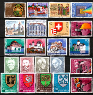 SUISSE ,SCHWEIZ,1978 , AUS   Mi. 1116 - 1145, JAHRGANG OHNE MI BL 23, 1120- 1127 GESTEMPELT, OBLITERE - Gebruikt