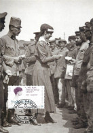 Postcard Europa 1996 Beruhmte Frauen Nora Grafin Kinsky Und Zitat Uniform Military - Kriegerdenkmal