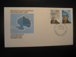 WARATAH 1982 Sir Douglas Mawson FDC Cancel Cover Antarctica AAT Antarctic Antarctique Australia South Pole Polar - Lettres & Documents