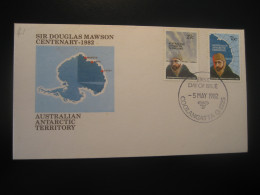 COOLANGATTA 1982 Sir Douglas Mawson FDC Cancel Cover Antarctica AAT Antarctic Antarctique Australia South Pole Polar - Cartas & Documentos