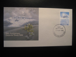 GRAFTON 1986 Antarctic Treaty FDC Antarctica AAT Antarctique Australia Polar South Pole - Brieven En Documenten