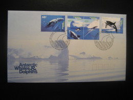 KINGSTON 1995 Whale Whales FDC Antarctica AAT Antarctic Antarctique Australia Polar South Pole - Balene