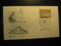 1966 Colegio Juan Bautista De La Salle FDC Cancel Cover ARGENTINA Buenos Aires - Covers & Documents