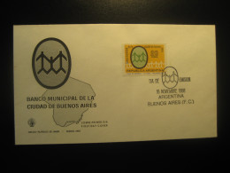 1968 Banco Municipal Ciudad De Buenos Aires FDC Cancel Cover ARGENTINA Buenos Aires - Lettres & Documents