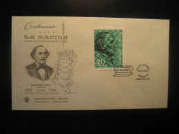 1969 Diario La Nacion Newspaper Journalism FDC Cancel Cover ARGENTINA Buenos Aires - Otros & Sin Clasificación