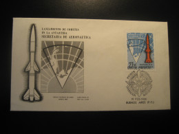 1966 Lanzamiento De Cohetes Rocket Launch Antartida Antarctic Antarctique FDC Cancel Cover ARGENTINA Buenos Aires - Otros & Sin Clasificación