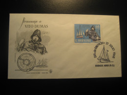 1968 Vito Dumas Explorer South Pole Polar Antartida Antarctic Antarctique FDC Cancel Cover ARGENTINA Buenos Aires - Other & Unclassified