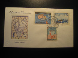 1968 Flight Scientific Station Radio Polar Antartida Antarctic Antarctique FDC Cancel Cover ARGENTINA Buenos Aires - Otros & Sin Clasificación