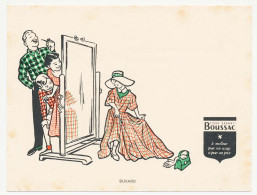 Buvard  16 X 11.9 Tissu BOUSSAC  Fillette Famille Miroir - Textile & Vestimentaire