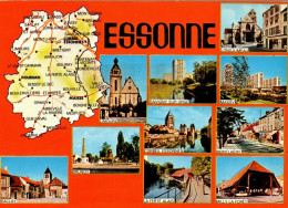 N°844 Z -cpsm Carte Géographique De L'Essonne - Landkarten