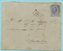 N°35 Op Omslag, Langstempel VELP Via Treinstempel ARNHEM-OLDENZAAL IV 02/07/1889 Naar AMERSFOORT 02/07/1889 - Postal History