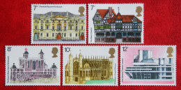 European Architectural Heritage Year (Mi 673-677) 1975 POSTFRIS MNH ** ENGLAND GRANDE-BRETAGNE GB GREAT BRITAIN - Neufs