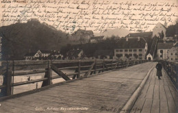 Nekdanji Kapucinski Most, Celje, 1904, Kapuzinerbrucke, Cilli, Kompletna, Štajerska, Lesen Most, Zal. Fritz Rasch - Slovénie