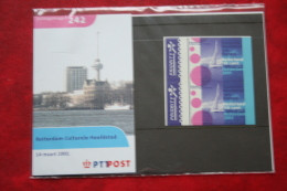 14 Maart 2001 Bridge Rotterd PZM 242 Postzegelmapje Presentation Pack POSTFRIS MNH ** NEDERLAND NIEDERLANDE NETHERLANDS - Neufs