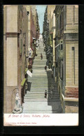 AK Valetta, A Street Of Stairs  - Malte