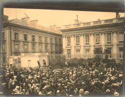 Nantes * Grève Manifestation ? * Thème Manifestants Foule Grève * La Préfecture 1903 * Photo Ancienne 12x10cm - Nantes