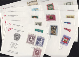 1631-1663 Österreich-Jahrgang 1980 Komplett Auf Ersttagsbriefen / FDC - Briefe U. Dokumente