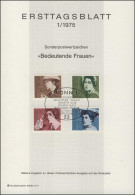 Ersttagsblätter ETB Bund Jahrgang 1975 Nr. 1 - 24 Komplett - Autres & Non Classés