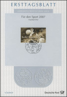 Ersttagsblätter ETB Bund Jahrgang 2007 Nr. 1 - 41 Komplett - Altri & Non Classificati