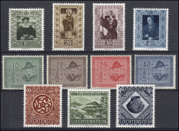 311-321 Liechtenstein-Jahrgang 1953 Komplett, Postfrisch - Ungebraucht