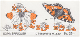 Norwegen Markenheftchen 20 Schmetterlinge Butterflies Sommerfugler 1993, ** - Libretti