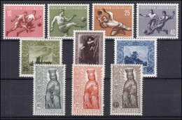 322-331 Liechtenstein-Jahrgang 1954 Komplett, Postfrisch - Ongebruikt