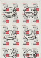 FB 24 Drei Cent, Folienblatt 20x2967, Erstverwendungsstempel Bonn - 2011-2020