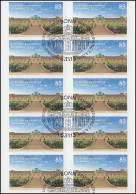 FB 56 Schloss Sanssouci, Folienblatt Mit 10x3231, EV-O Bonn 7.4.2016 - 2011-2020